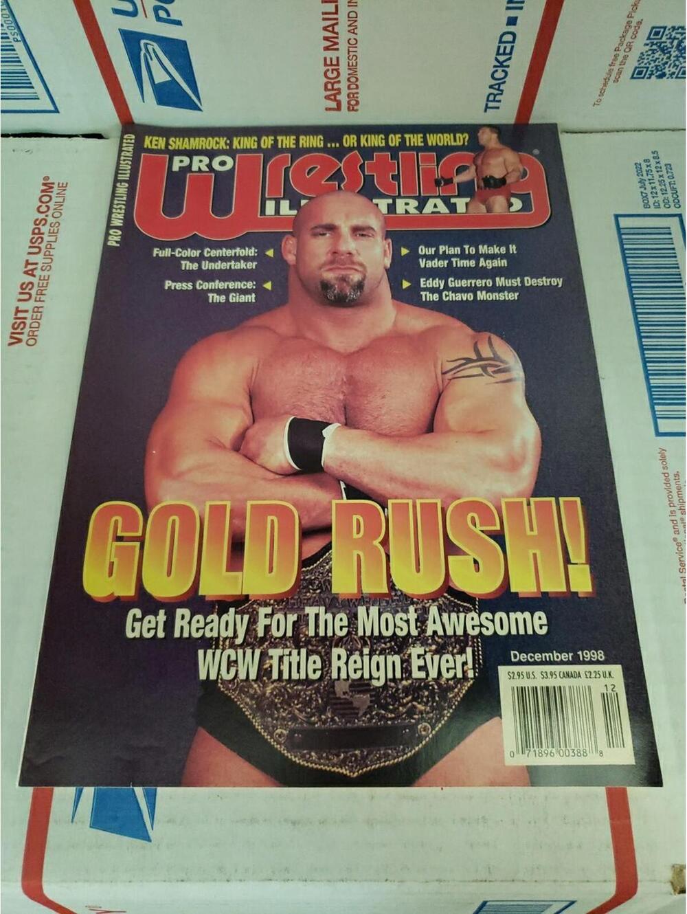 Pro Wrestling Illustrated Magazine December 1998 Bill Goldberg Undertaker Cb51